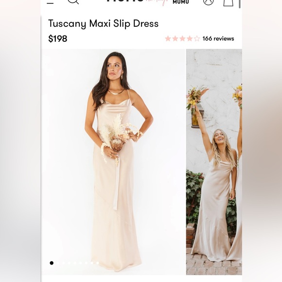 Show me your Mumu Tuscany Champagne Dress - Picture 2 of 4